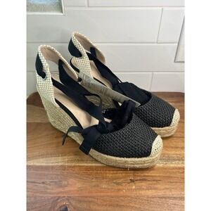 The Drop Women's Beige Espadrille Zuki Wedge Platform Sandals Shoes Sz 9.5 NWT